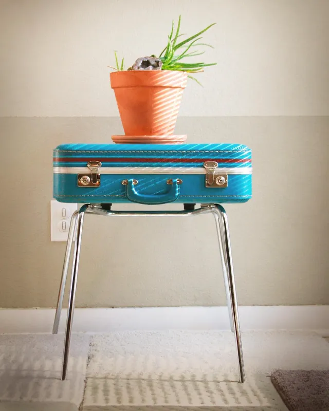 Suitcase Side Table Creation