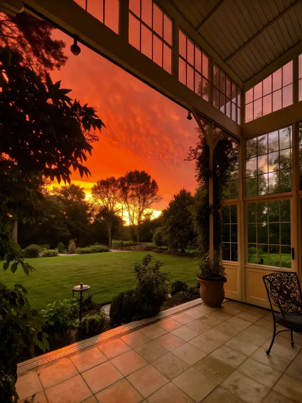 Sunset Silhouette Scene Sunset Silhouette Scene