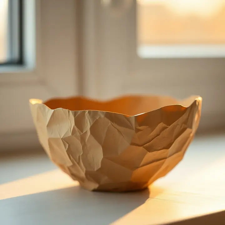 Textured Paper Bowl