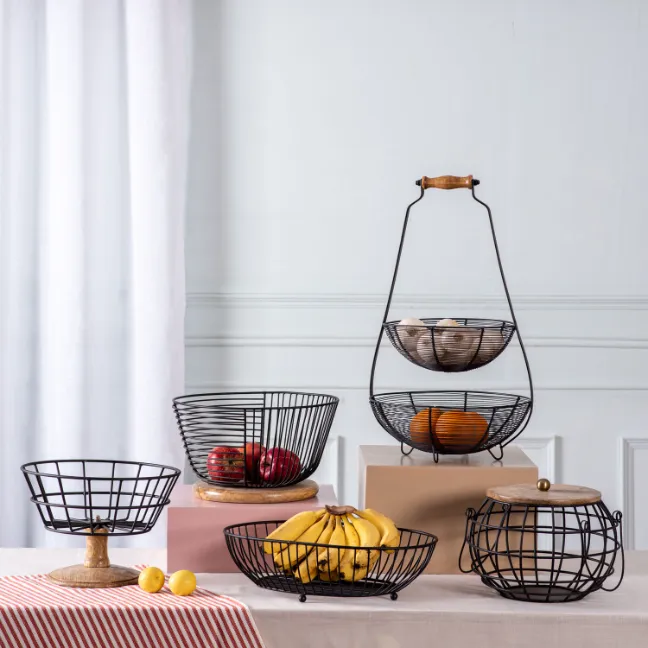 Tiered Wire Basket Stand