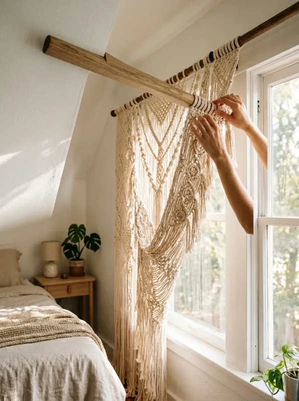Tips for Installing Your Macrame Curtain