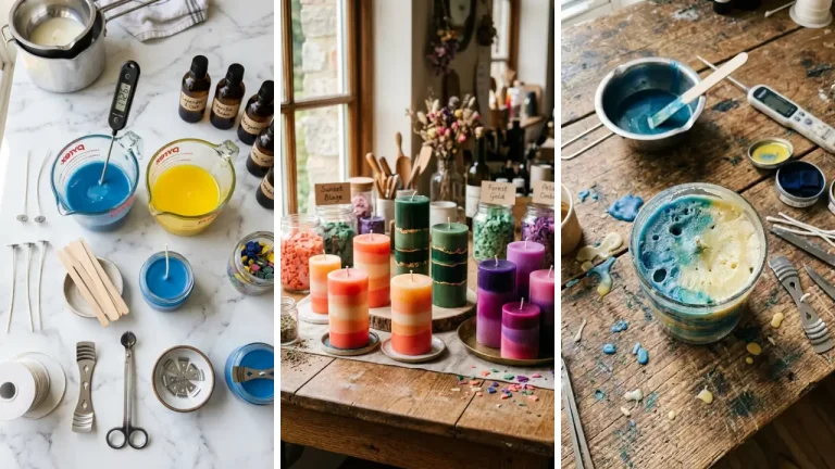 How to Pour a Two-Color Layered Candle for a Stunning Effect