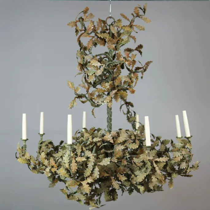 Upcycled Chandelier Planter