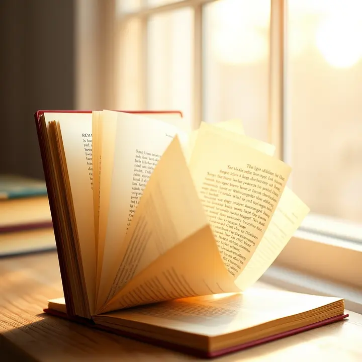 Vintage Book Page Art