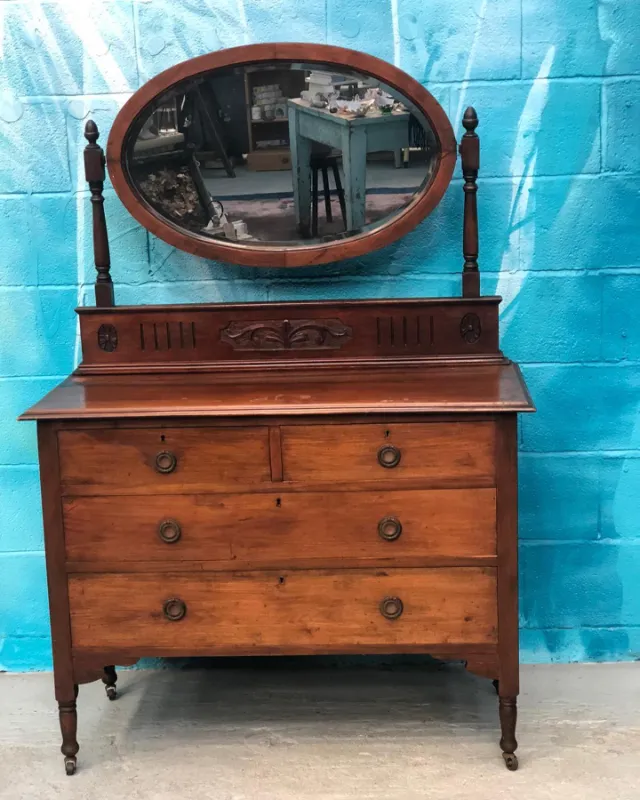 Vintage Dresser Turned Kitchen Island