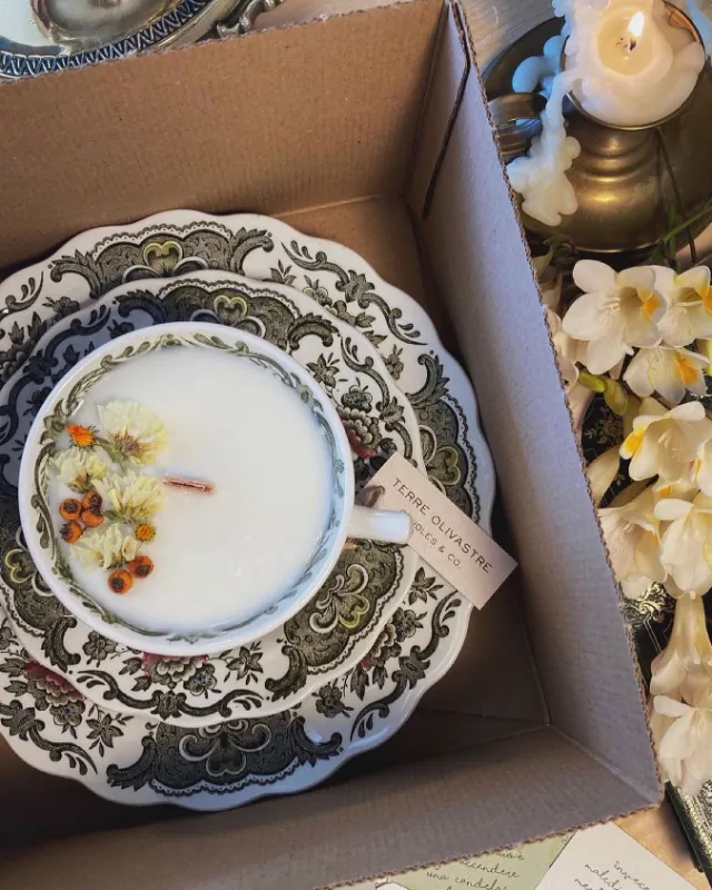 Vintage Teacup Candle