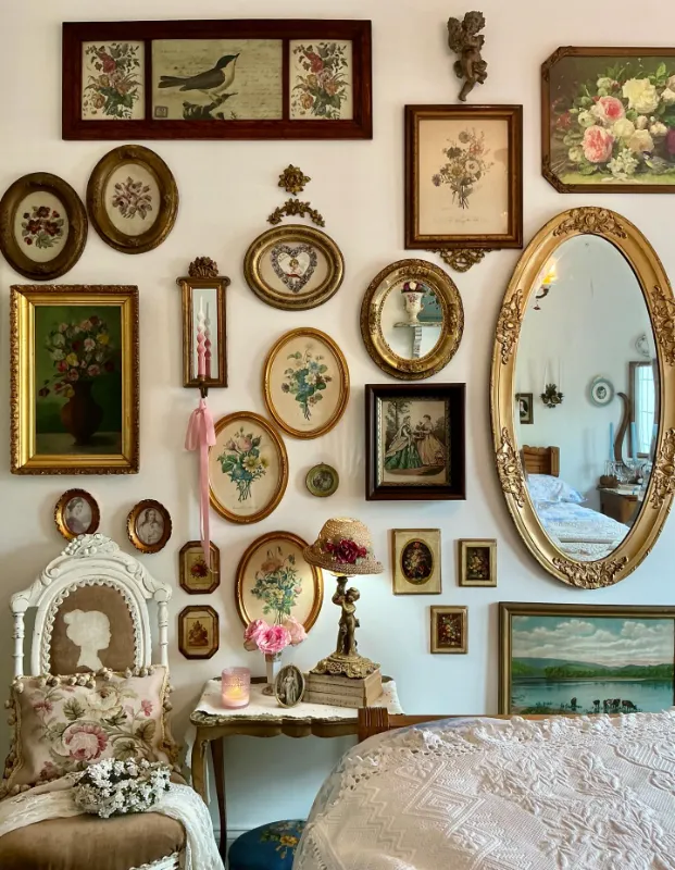 Vintage Window Frame Art