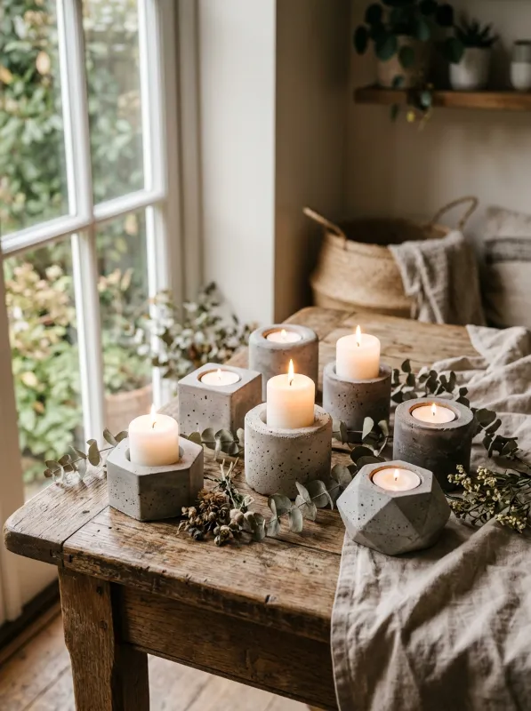 Why Concrete Candle Holders Make Perfect DIY Projects