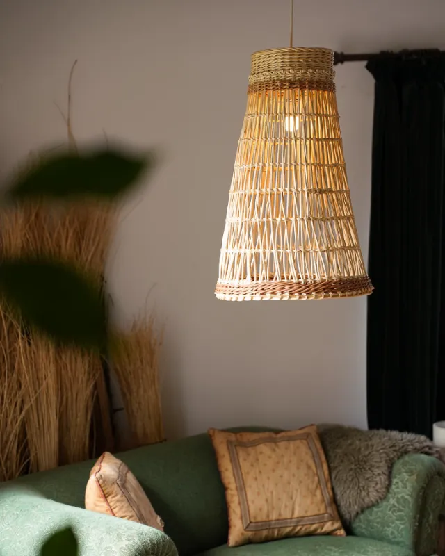 Woven Basket Pendant Shade