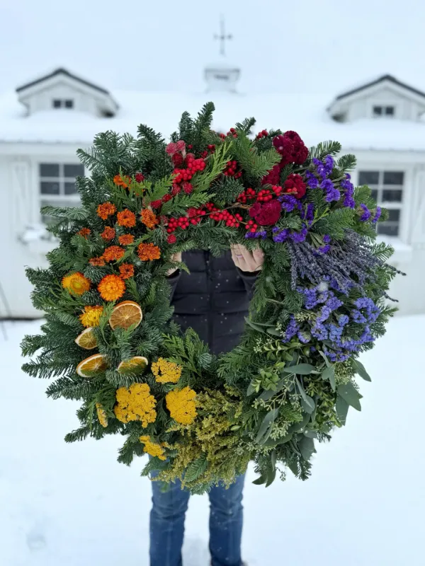 Yarn Wrapped Rainbow