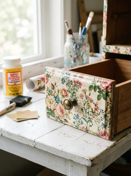 Achieving a Professional Finish on Your Decoupaged Drawer
