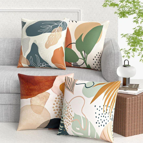 Artistic Leaf Print Pillows Artistic Leaf Print Pillows