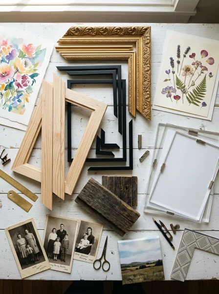 Best Frame Materials for Different DIY Art Types