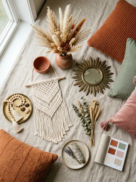 Boho Color Palettes and Design Inspiration