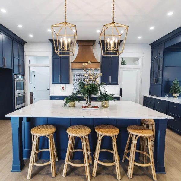 Bold Navy Secretary Desk
