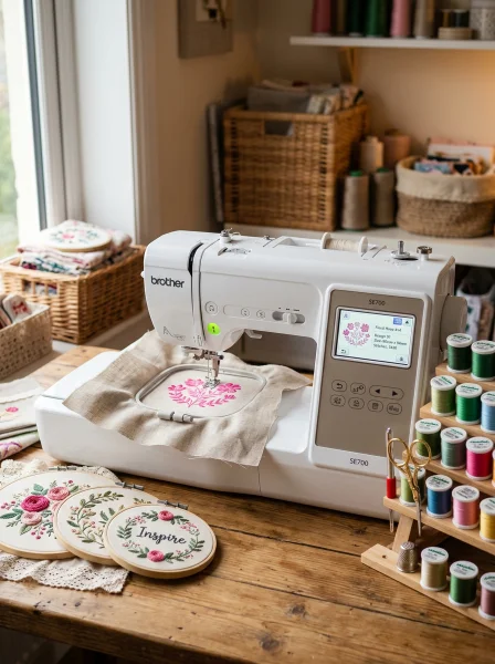 4. Brother SE700 — Best for Embroidery + Sewing Combo