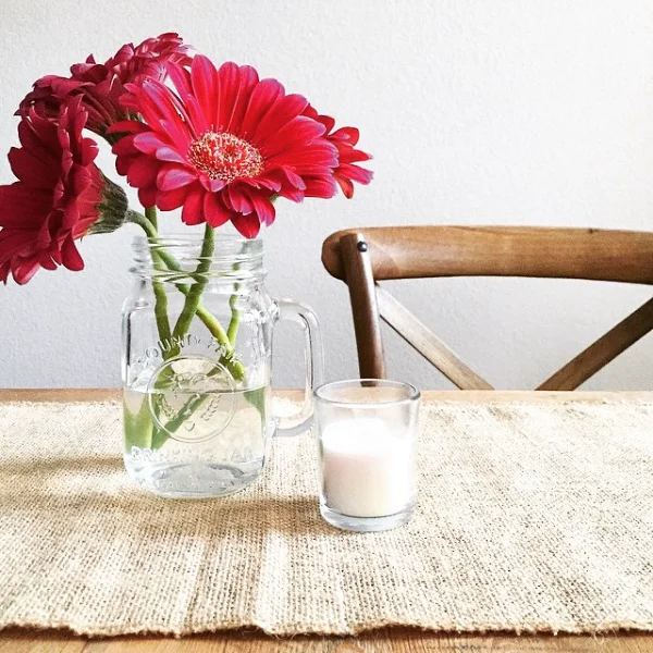 Cheerful Mason Jar Centerpiece