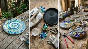 How to Make a Concrete Garden Stepping Stone (With Mosaic Design)