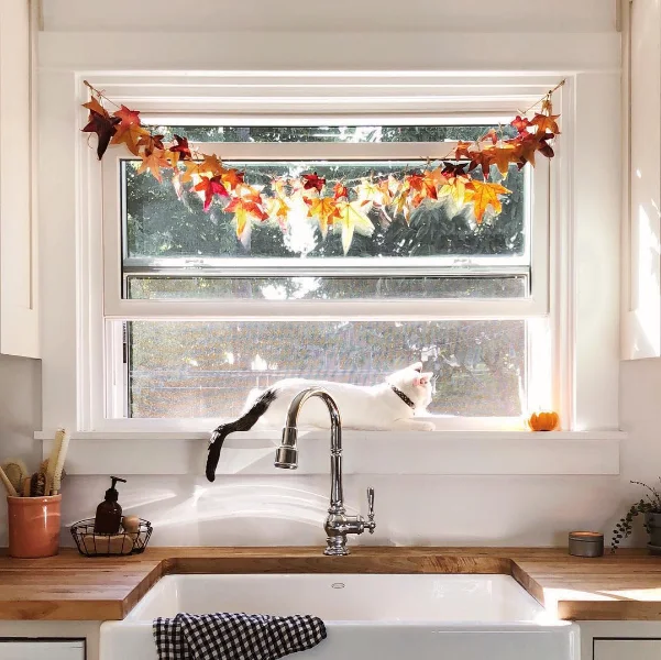 Copper Leaf Garland