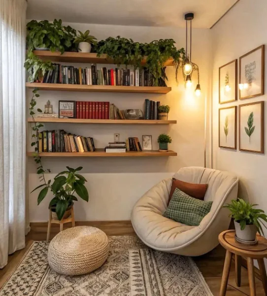 Corner Floating Cabinet