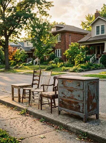 Curbside Finds and Bulk Trash Days: Free Furniture Flipping Gold