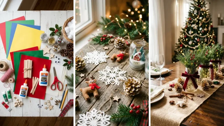 Easy Christmas Crafts to Make at Home for Decorating on a Budget