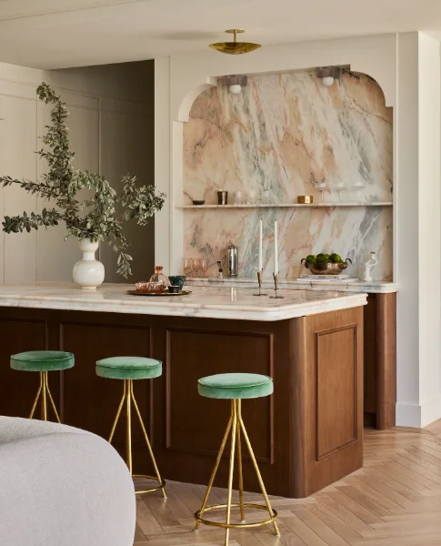 Elegant Faux Marble Top