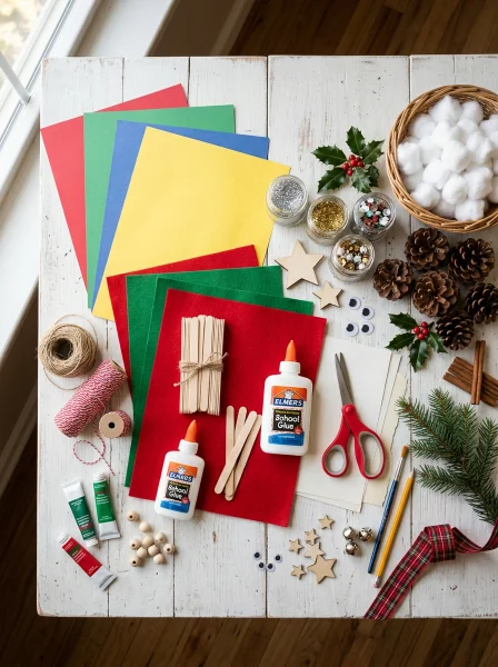 Essential Supplies for Budget Christmas Crafts