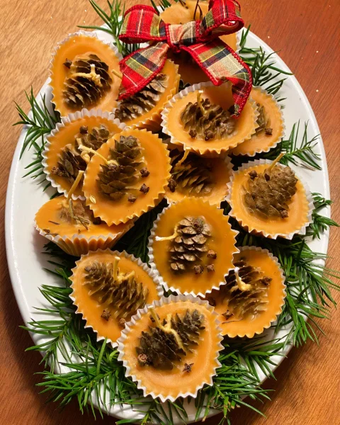 Fabric Pumpkin Centerpiece