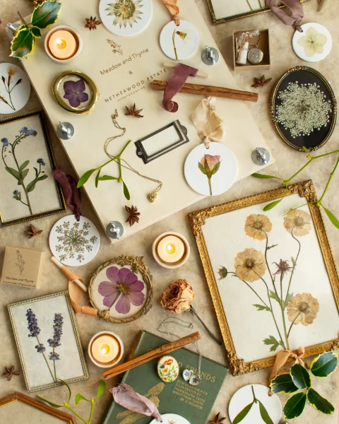 Floating Frame Pressed Flowers