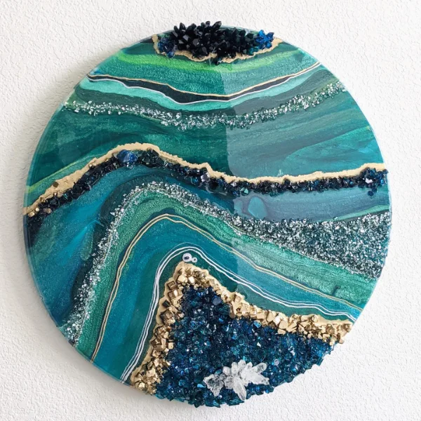 Geode-Inspired Wall Art