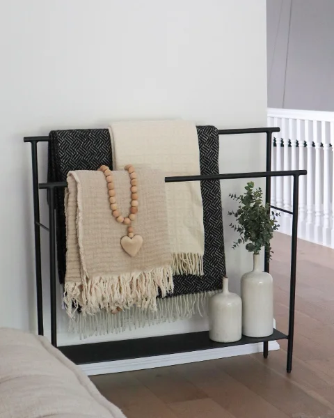 Ladder Blanket Display