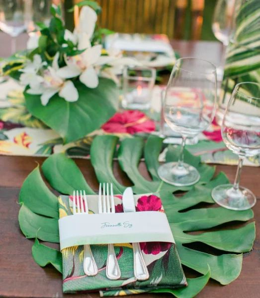Leaf Print Napkins