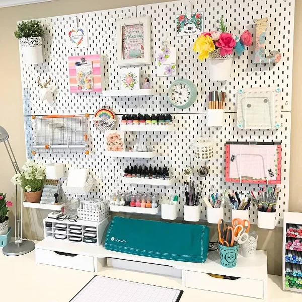 Pegboard Organization Wall