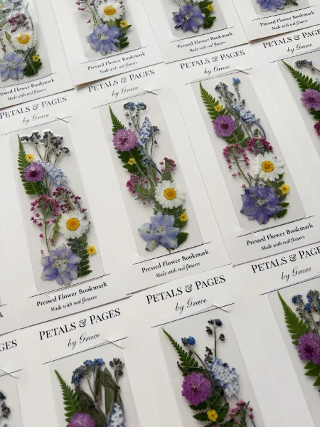 Pressed Flower Bookmarks