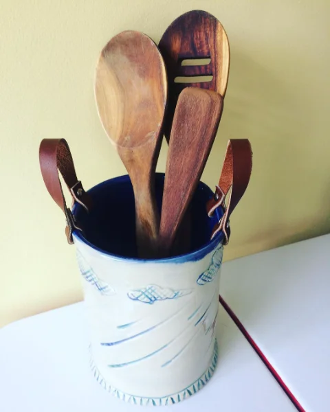 Repurposed Utensil Holder