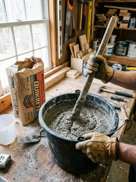 Step 2: Mix the Concrete Step 2: Mix the Concrete