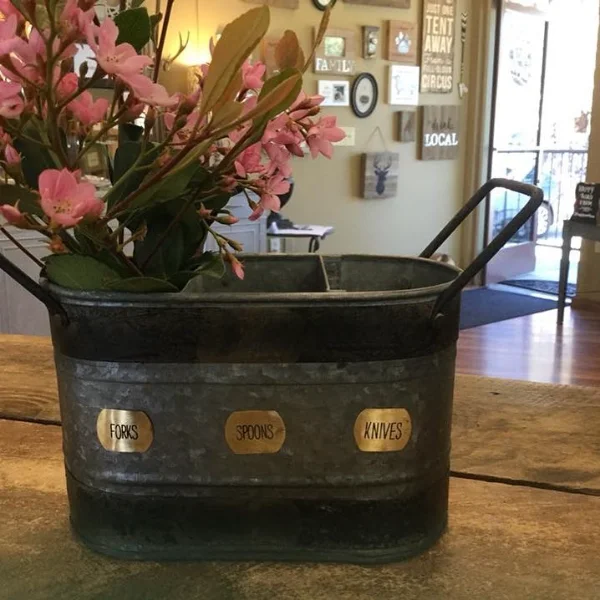 Tin Can Utensil Caddy