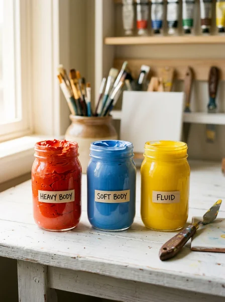 Understanding Paint Consistency: Heavy Body vs. Soft Body vs. Fluid