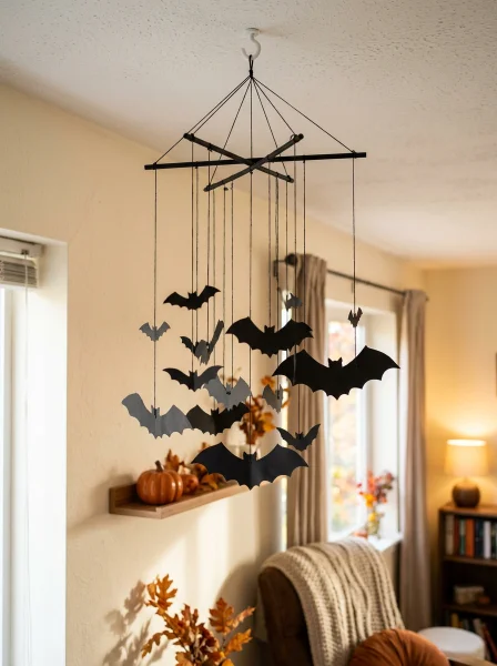Why a Halloween Bat Mobile Makes Perfect Indoor Spooky Decor