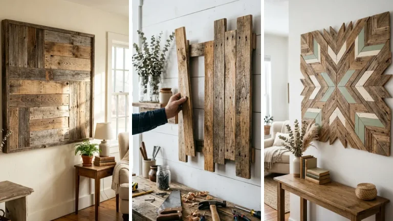 How to Make Wood Pallet Wall Art for a Rustic Home Look