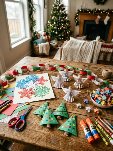 5 Easy DIY Paper Christmas Decorations to Make With Kids at Home 5 Easy DIY Paper Christmas Decorations to Make With Kids at Home