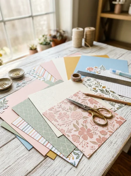 2. Cardstock and Patterned Paper