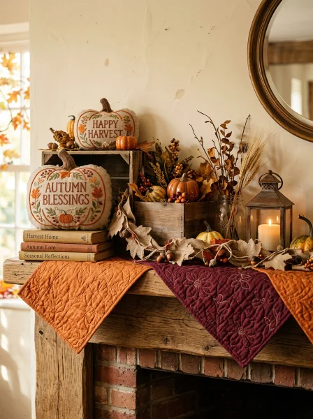 Displaying Your Fall Fabric Crafts for Maximum Impact