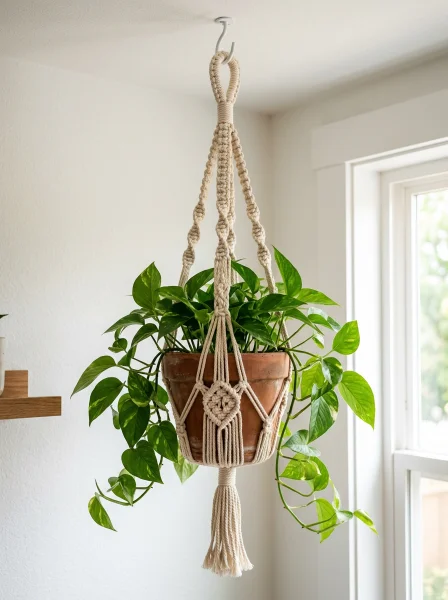 How to Make a Macrame Plant Hanger in 30 Minutes: Step-by-Step How to Make a Macrame Plant Hanger in 30 Minutes: Step-by-Step