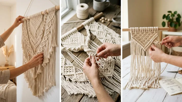 How to Make a Macrame Wall Hanging for Beginners (Full Tutorial)