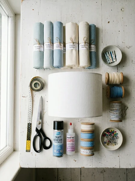 Materials You'll Need to Recover a Lampshade With Fabric Materials You'll Need to Recover a Lampshade With Fabric