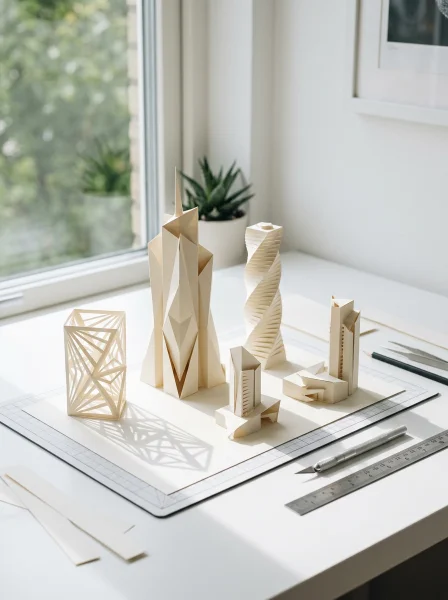 6. Minimalist Kirigami and Architectural Paper Cuts 6. Minimalist Kirigami and Architectural Paper Cuts