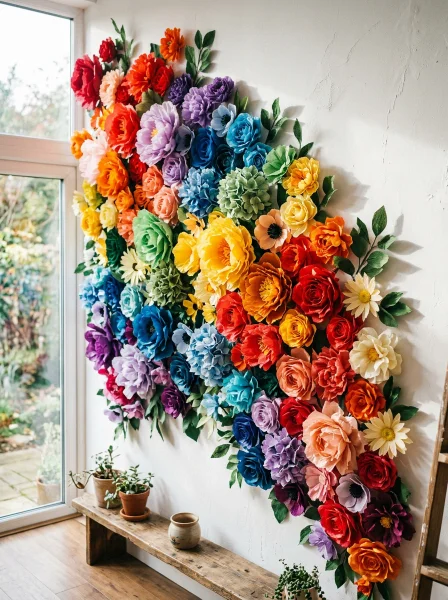 5. Rainbow Burst Flower Wall 5. Rainbow Burst Flower Wall