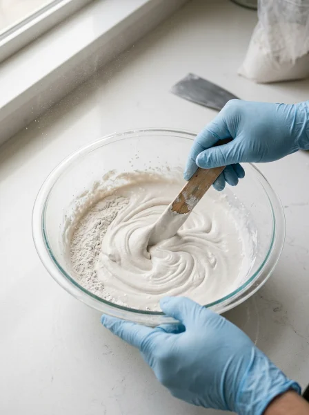 Step 2 — Mix Slowly and Thoroughly